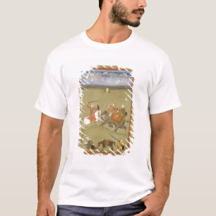Camiseta Um príncipe Fighting seus inimigos em um elefante