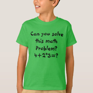 Camiseta Um problema matemático