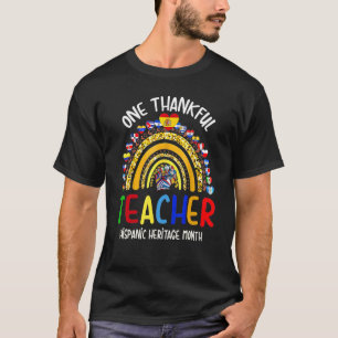 Camiseta Um professor agradecido Hispanic Heritage Contagem