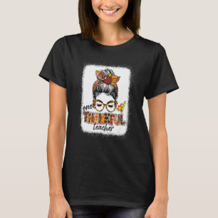 Camiseta Um Professor agradecido Mensageiro Bun Cute Fall A