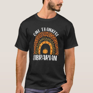Camiseta Um Professor Bibliotecário Grato Arco-íris Leopard