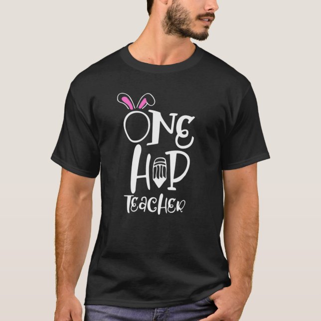 Camiseta Um Professor Da Hip, Bunny Ear Páscoa Estudante Gi (Frente)
