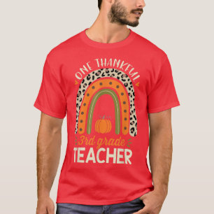 Camiseta Um Professor de 3º ano agradecido Leopar de Ação d