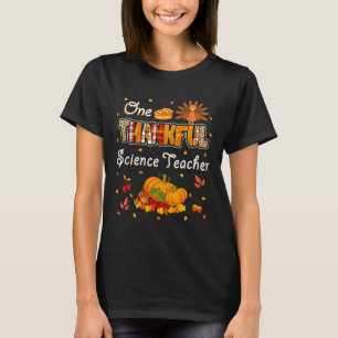Camiseta Um Professor de Ciências Grato Folhas de Outono Aç