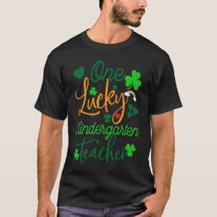 Camiseta Um Professor de Jardim de Infância Sortudo Dia de