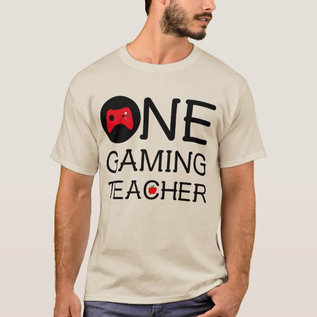 Camiseta Um professor de jogos (Frente)