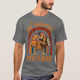 Camiseta Um professor de matemática agradecido Rainbow Turn