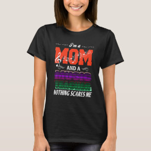 Camiseta Um Professor de Música MOM e Um Nada Me Assusta Va