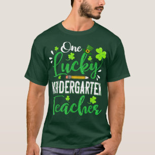 Camiseta Um Professor do Jardim de Infância Sortudo Pencil 