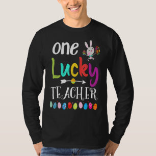 Camiseta Um Professor Feliz Dia do Felz pascoa Engraçado Pr