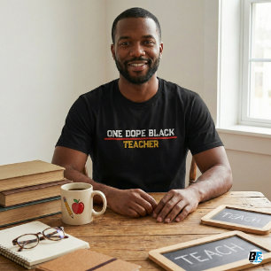 Camiseta Um Professor Negro Incrível Educador Afro-American