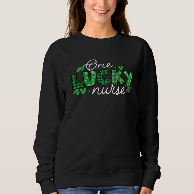 Camiseta Um professor sortudo Buffalo Xadrez St Patricks Te (Frente)