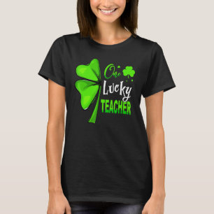 Camiseta Um Professor Sortudo Clover Irish Shamrock Rua Pat