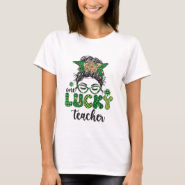 Camiseta Um Professor Sortudo - Dia de São Patrício 