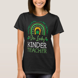 Camiseta Um professor sortudo do Kinder Esquadrão Rainbow L