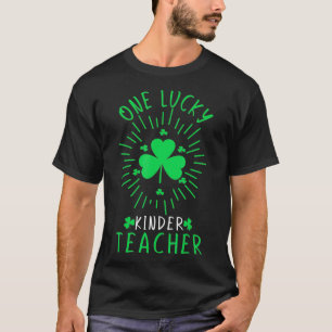Camiseta Um professor sortudo do Kinder Rainbow Leopard Luc