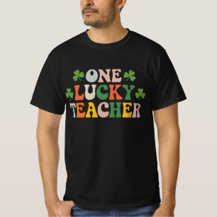 Camiseta Um Professor Sortudo Ensinando no Dia de São Patrí