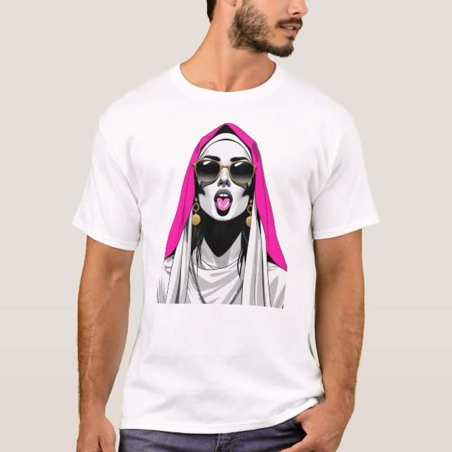 Camiseta Um Rebelde Maria Santa (Frente)