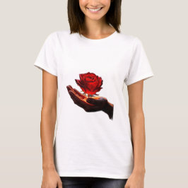 Camiseta Um Rosa Exprime amor"