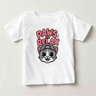 Camiseta um rosto bonito de gato