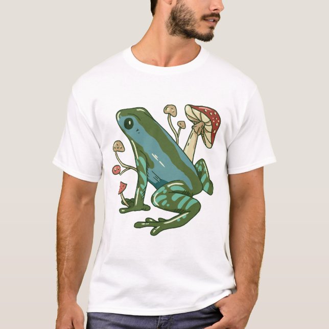 Camiseta Um Sapo Com Cogumelos (Frente)