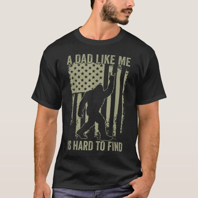 Camiseta Um Sasquatch Divertido Um Pai Como Eu É Difícil De (Frente)