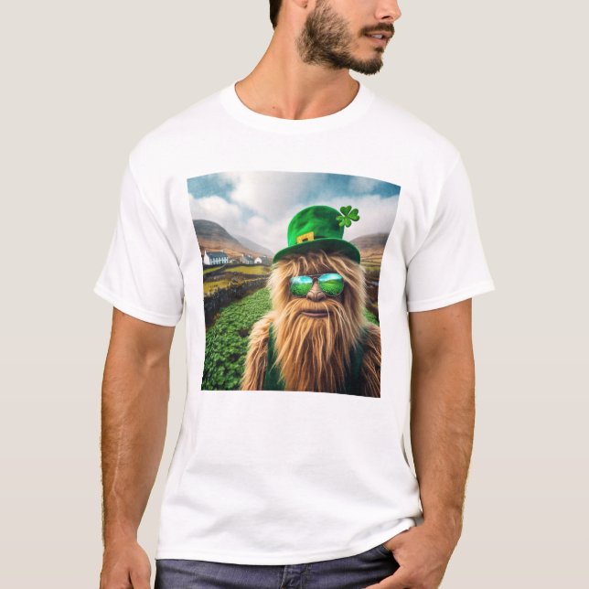 Camiseta Um Sasquatch Irlandês (Frente)