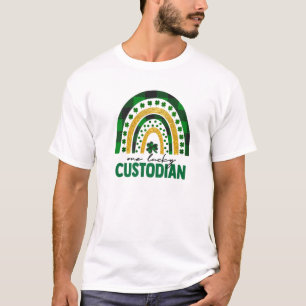 Camiseta Um Shamro de Dia de São Patrício Arco-Íris de Cust