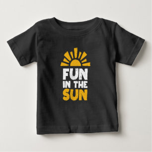 Camiseta Um sinal que diz diversão ao sol