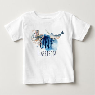 Camiseta Um sob o diafragma de aniversário do mar