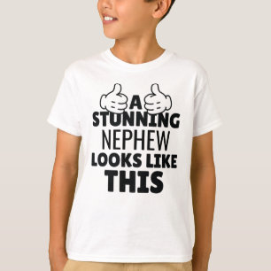 Camiseta Um sobrinho maravilhoso parece um presente engraç