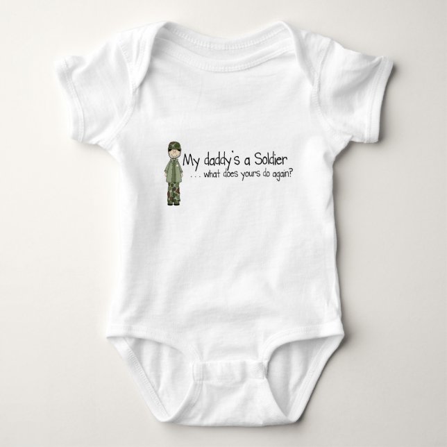 Camiseta Um soldado do pai (6-24mo) (Frente)