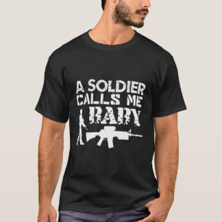 Camiseta Um Soldado Me Chama De Namorada Engraçado Do Exérc