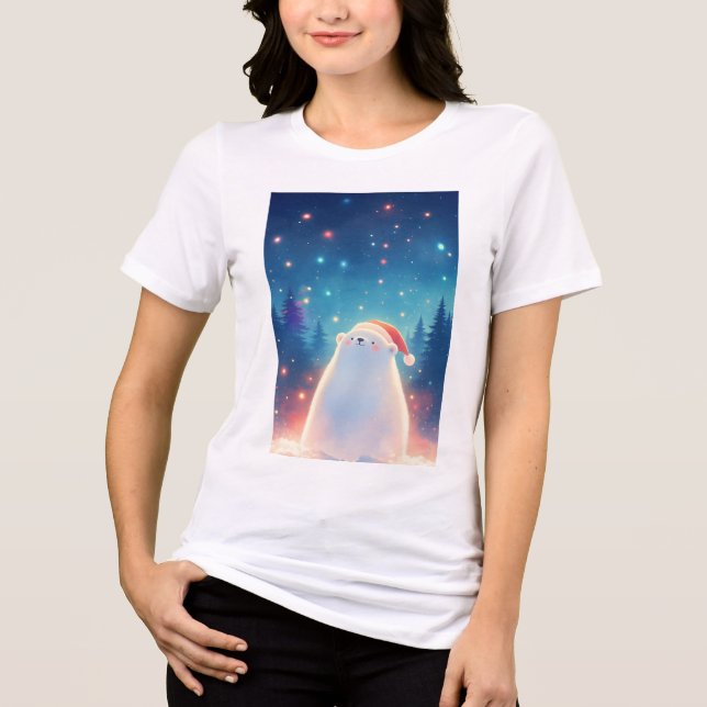 Camiseta Um Sonho de Natal de Urso Polar (Frente)