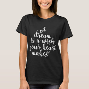 Camiseta Um Sonho Inspiracional É Uma Citação Motivacional 