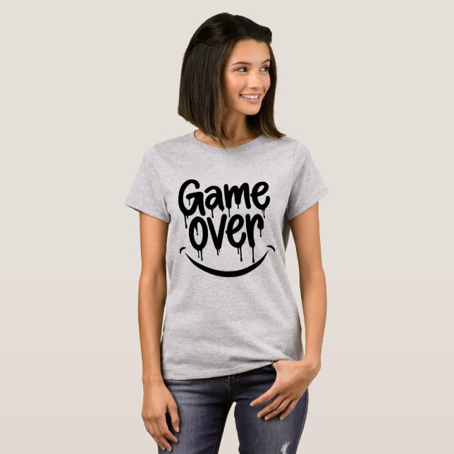 Camiseta Um sorriso, o jogo acabou. (Frente Completa)
