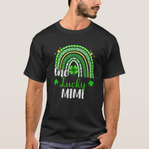 Camiseta Um Sortudo Mimi Leopard Imprime A Rua Arco-Íris De