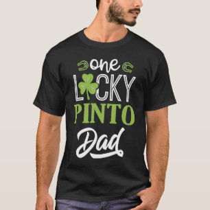 Camiseta Um sortudo pai de cavalo PINTO passeio a cavalo Ir