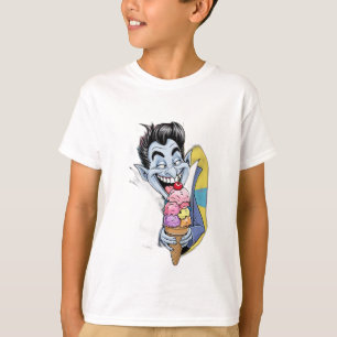 Camiseta Um sorvete engraçado, não tão assustador, comendo