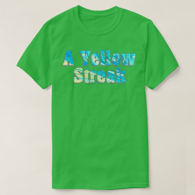 Camiseta Um Streak Amarelo (Frente do Design)
