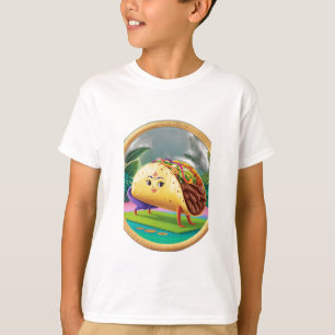 Camiseta Um taco fazendo yoga.