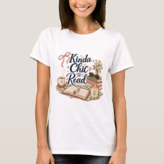 Camiseta Um Tanto Chic para Ler Estética de Amante de Livro
