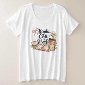 Camiseta Um Tanto Chic para Ler Estética de Amante de Livro