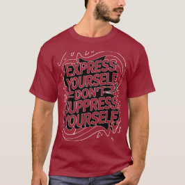 Camiseta Um Tee para Autoexpressão Negrito!
