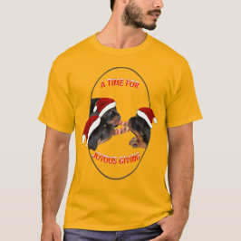 Camiseta Um Tempo de Doação Alegre Diversão de Natal com Ro