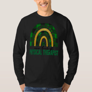 Camiseta Um Terapista Físico Sortudo Arco-Íris St Patricks