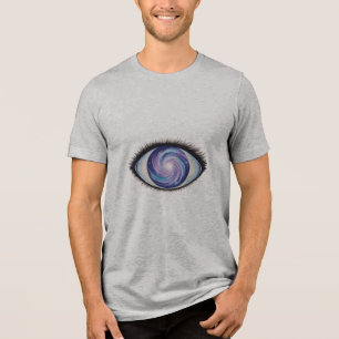 Camiseta Um terceiro olho com linhas radiantes,