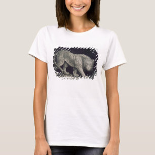 Camiseta Um tigre Prowling (lápis no papel)