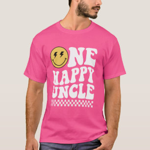 Camiseta Um tio feliz] primeiro aniversario de família