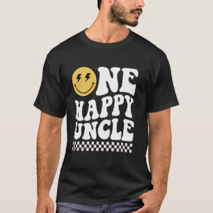 Camiseta Um tio feliz] primeiro aniversario de família